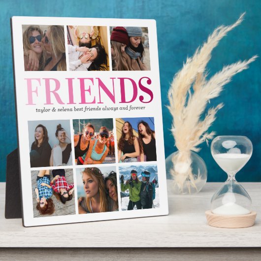 Freundschaftsgeschenk | Friend Foto Collage Fotoplatte (Seite)