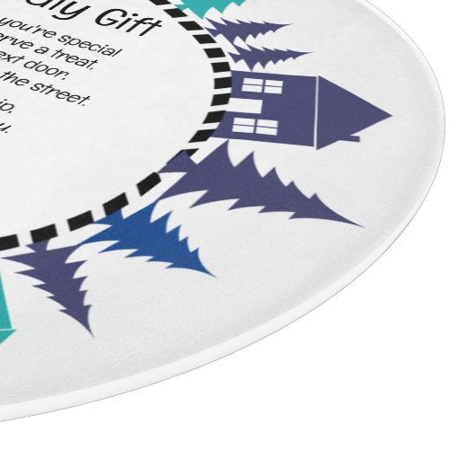 Freundschaftsgeschenkplatte Schneidebrett (Ecke)