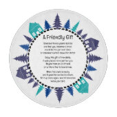 Freundschaftsgeschenkplatte Schneidebrett (Vorderseite)