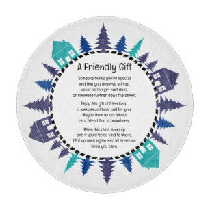 Freundschaftsgeschenkplatte Schneidebrett