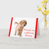 Freundschaftsgolden Retriever Welpenhundekarte Karte (Gelbe Blume)
