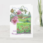 Freundschaftsgruß mit Impressionistlandschaft Karte (Vorderseite)