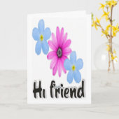 Freundschaftsgrüßkarte Karte (Gelbe Blume)