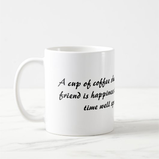 Freundschaftskaffee-Tasse Kaffeetasse (Links)