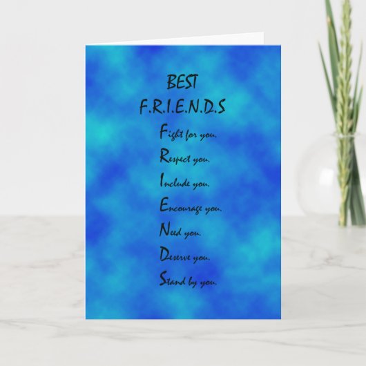 Freundschaftskarte Dankeskarte (Vorderseite)