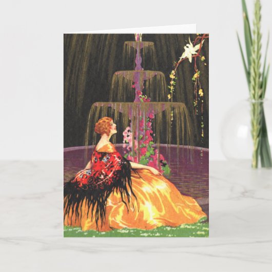 Freundschaftskarte - Der Brunnen Karte (Vorderseite)