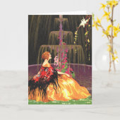 Freundschaftskarte - Der Brunnen Karte (Gelbe Blume)