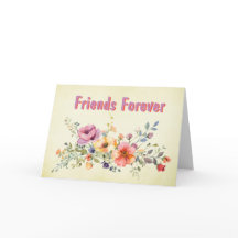Freundschaftskarte für immer