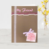 Freundschaftskarte Karte (Gelbe Blume)