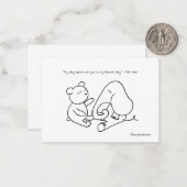 Freundschaftskarte Mitteilungskarte (Vorderseite/Rückseite Beispiel)