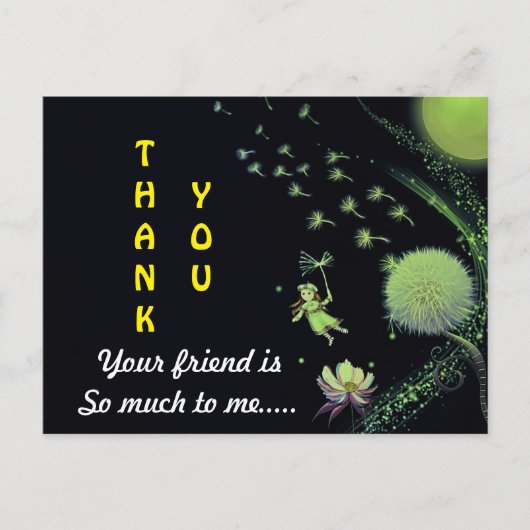 Freundschaftskarte Postkarte (Vorderseite)