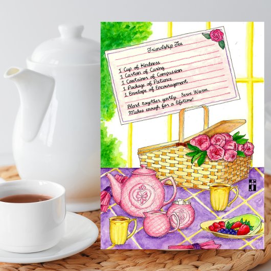 Freundschaftskarte Tea Friendship Card Karte