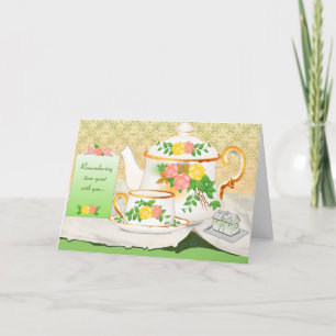 Freundschaftskarte - Teacup & Tee Pot Card Karte
