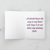 Freundschaftskarten Karte (Innenseite)