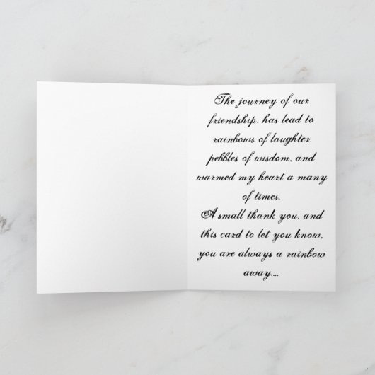 Freundschaftskarten- Karte (Innenseite)