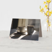 Freundschaftskasse Kaffeekassen Grußkarte Karte (Gelbe Blume)