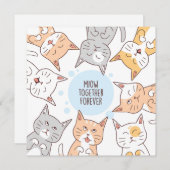 Freundschaftskatzen Feiertagskarte (Vorne/Hinten)
