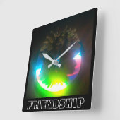 Freundschaftsklemme Quadratische Wanduhr (Winkel)