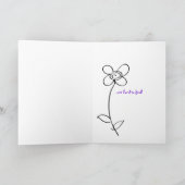 Freundschaftsmädchen mit Lupe Karte (Innenseite)