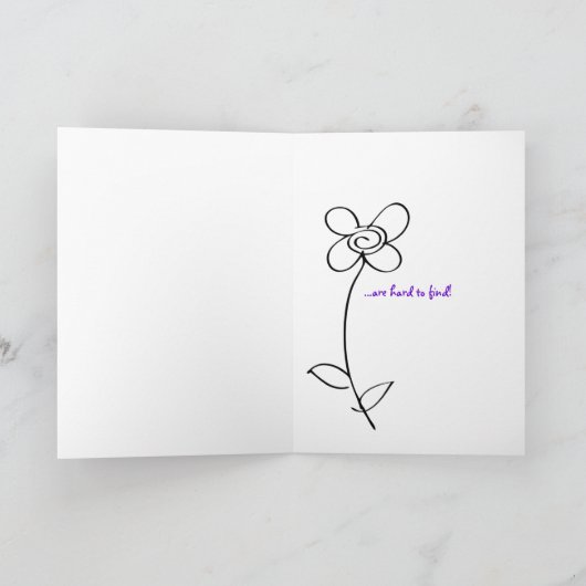 Freundschaftsmädchen mit Lupe Karte (Innenseite)