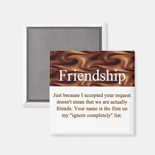 Freundschaftsmagnet Magnet (Vorderseite/Rückseite)