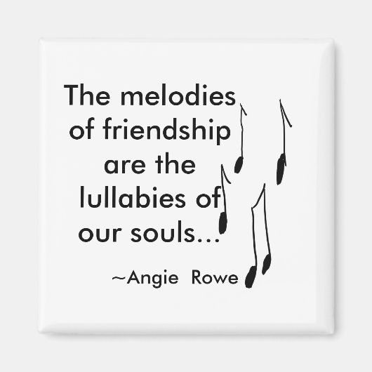 Freundschaftsmagnet mit Angebot Magnet (Vorne)