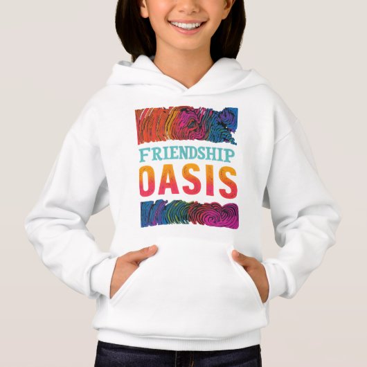 Freundschaftsoase Hoodie (Vorderseite)