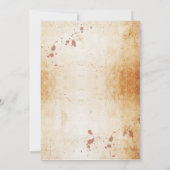 Freundschaftspartei Gothic Frame Halloween Einladu Einladung (Rückseite)