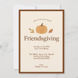 Freundschaftspendende Minimal Pumpkin-Blätter