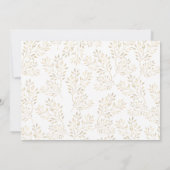 Freundschaftspendende Rose Gold Glitzer Pumpkin Einladung (Rückseite)