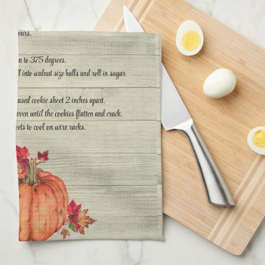 Freundschaftspender Herbst Orange Pumpkins Herbstl Geschirrtuch (Viertel Falte)