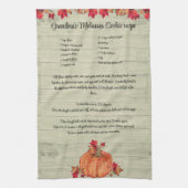 Freundschaftspender Herbst Orange Pumpkins Herbstl Geschirrtuch (Vertikal)