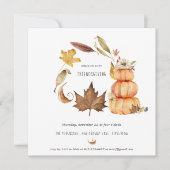 Freundschaftspflegende Erntedank Party Einladung (Vorderseite)