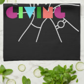 Freundschaftsplatz: Dankbar & zusammengebracht Geschirrtuch (Gefaltet)