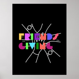 Freundschaftsplatz: Dankbar & zusammengebracht Poster