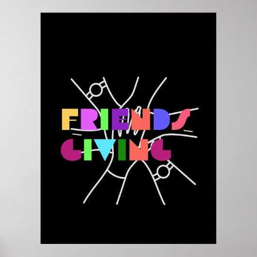 Freundschaftsplatz: Dankbar & zusammengebracht Poster (Vorne)