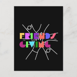 Freundschaftsplatz: Dankbar & zusammengebracht Postkarte