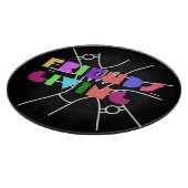 Freundschaftsplatz: Dankbar & zusammengebracht Schneidebrett (Ecke)