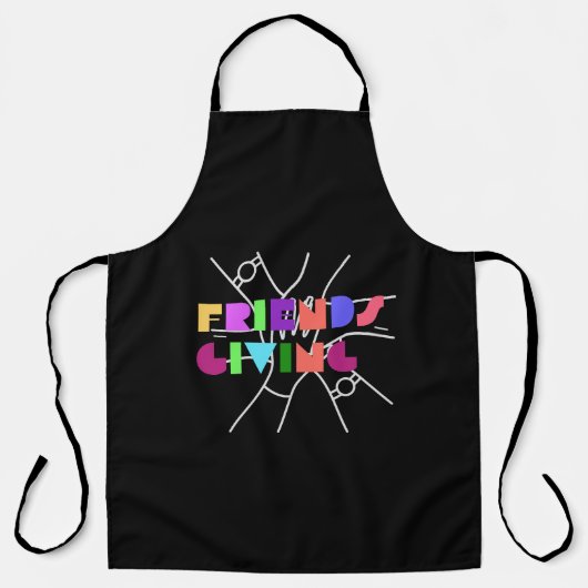 Freundschaftsplatz: Dankbar & zusammengebracht Schürze (Vorderseite)