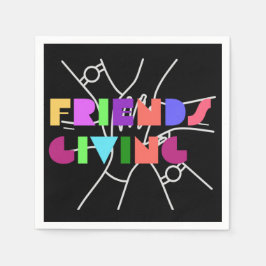 Freundschaftsplatz: Dankbar & zusammengebracht Serviette