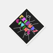 Freundschaftsplatz: Dankbar & zusammengebracht Serviette (Ecke)