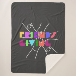 Freundschaftsplatz: Dankbar & zusammengebracht Sherpadecke