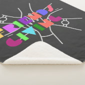 Freundschaftsplatz: Dankbar & zusammengebracht Sherpadecke (3/4)