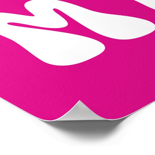 Freundschaftsposter, Niedlich rosa Beste Freundin Poster (Ecke)