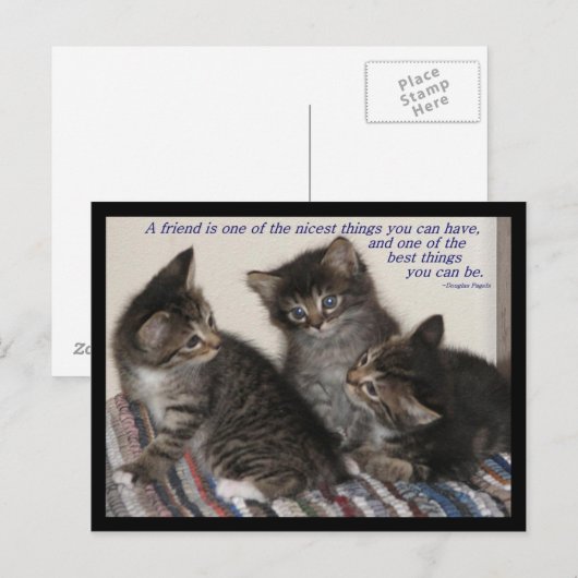 Freundschaftspostkarte Postkarte (Vorne/Hinten)