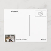Freundschaftspostkarte Postkarte (Rückseite)
