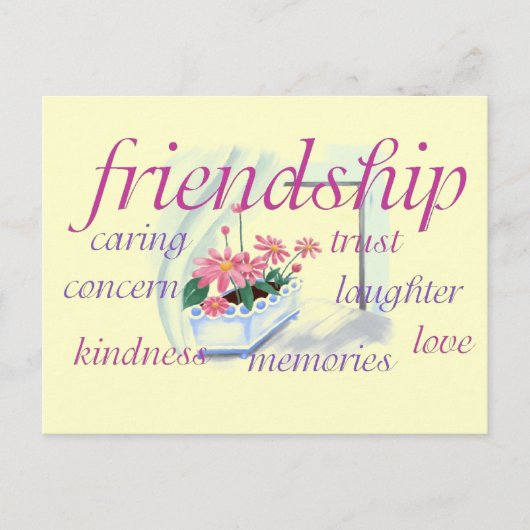 Freundschaftspostkarte Postkarte (Vorderseite)
