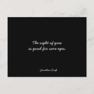 Freundschaftspostkarte zitiert Jonathan Swift - Sc Postkarte