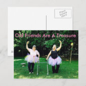 Freundschaftspostkarten für Senioren Postkarte (Vorne/Hinten)
