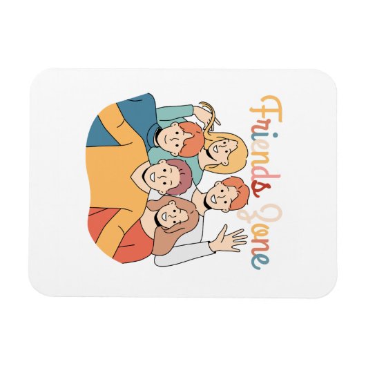 Freundschaftsquadrat Graphic Magnet (Horizontal)